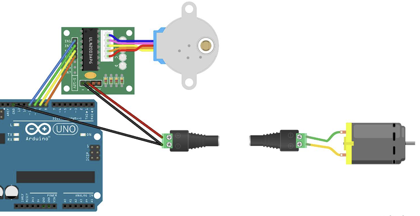 Arduino and Motor Control Electronics